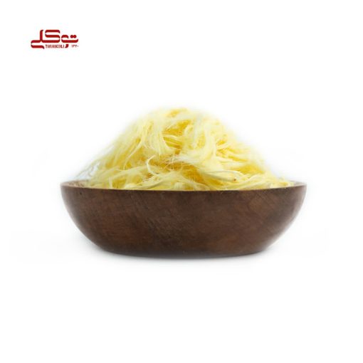 پشمک زعفرانی فله