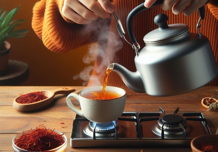 طرز تهیه چای زعفران