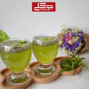 شربت زعفران با تخم شربتی