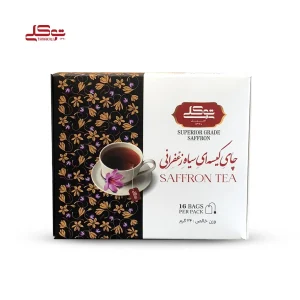 چای کیسه ای سیاه زعفرانی